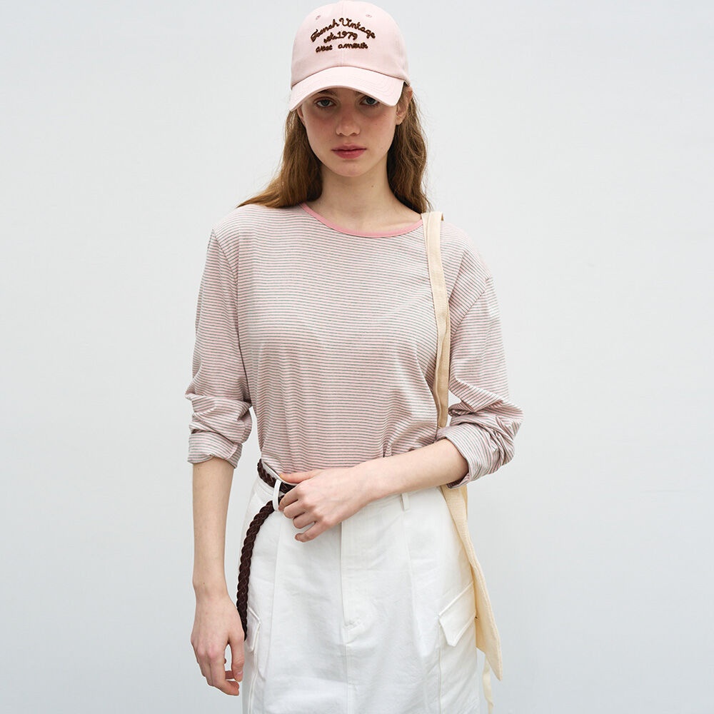 [24SS] COLORING STRIPE LONG SLEEVE - PINK
