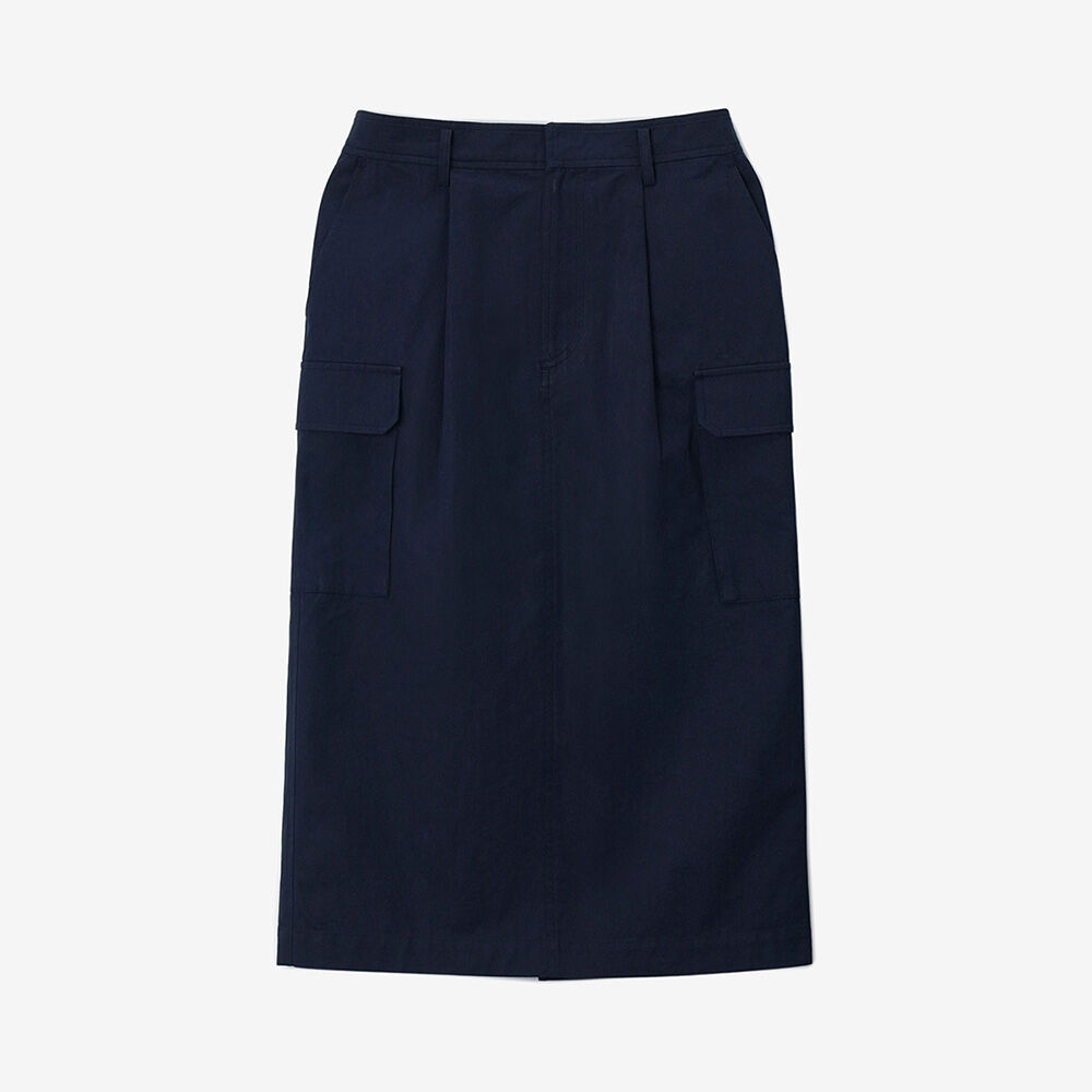 H LINE POCKET MIDI SKIRT - NAVY - 감도 깊은 취향 셀렉트샵 29CM