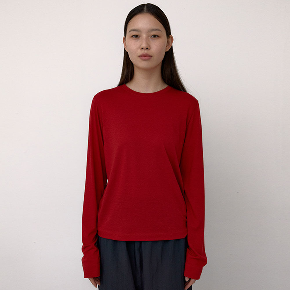 ODOLLY RAGLAN L/S TEE - LIGHT MELANGE - 감도 깊은 취향