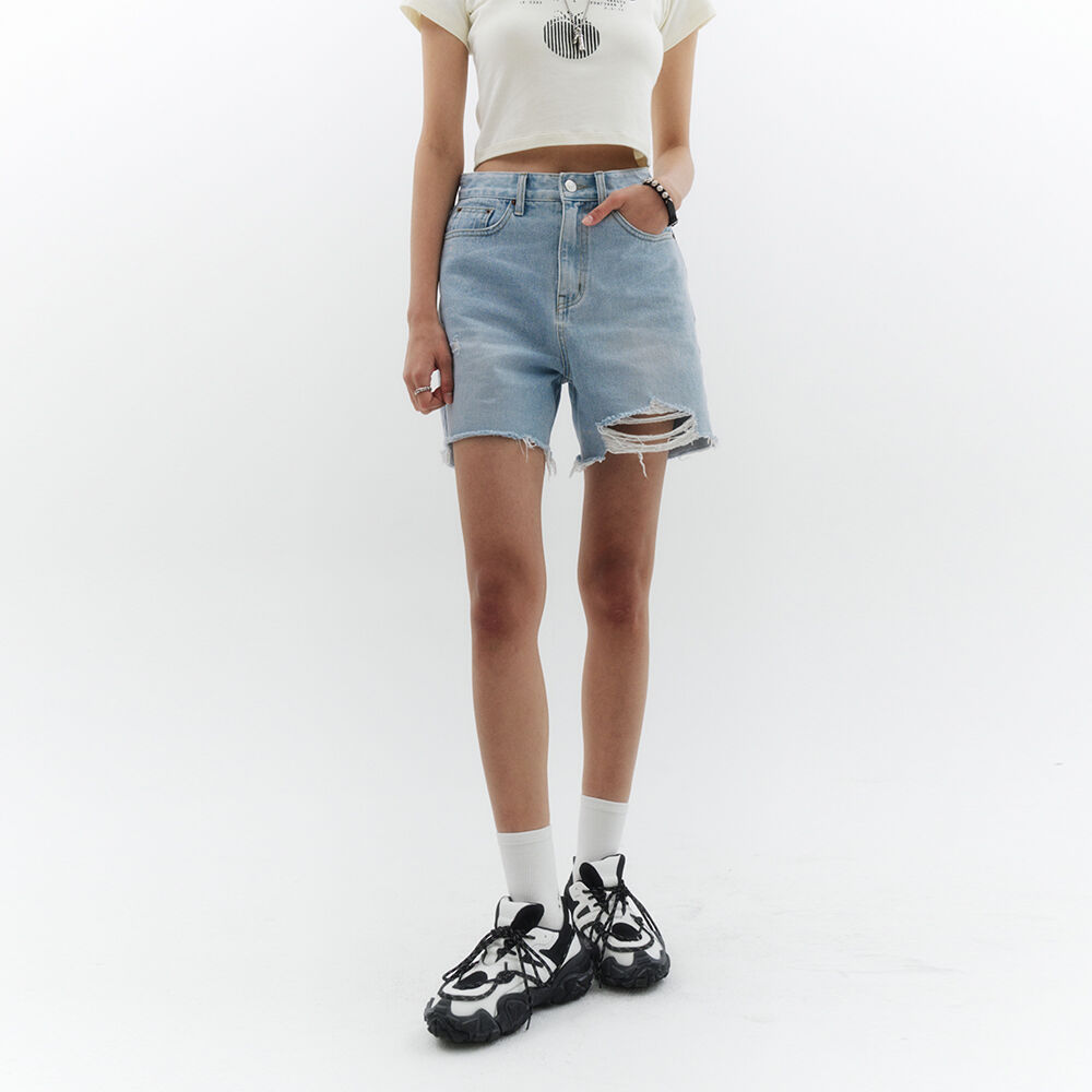ROLAROLA★人気★ BUTTERFLY DENIM SHORTS PT-20341 PT-20341) BUTTERFLY DENIM SHORTS WHITE - ROLAROLA | 60