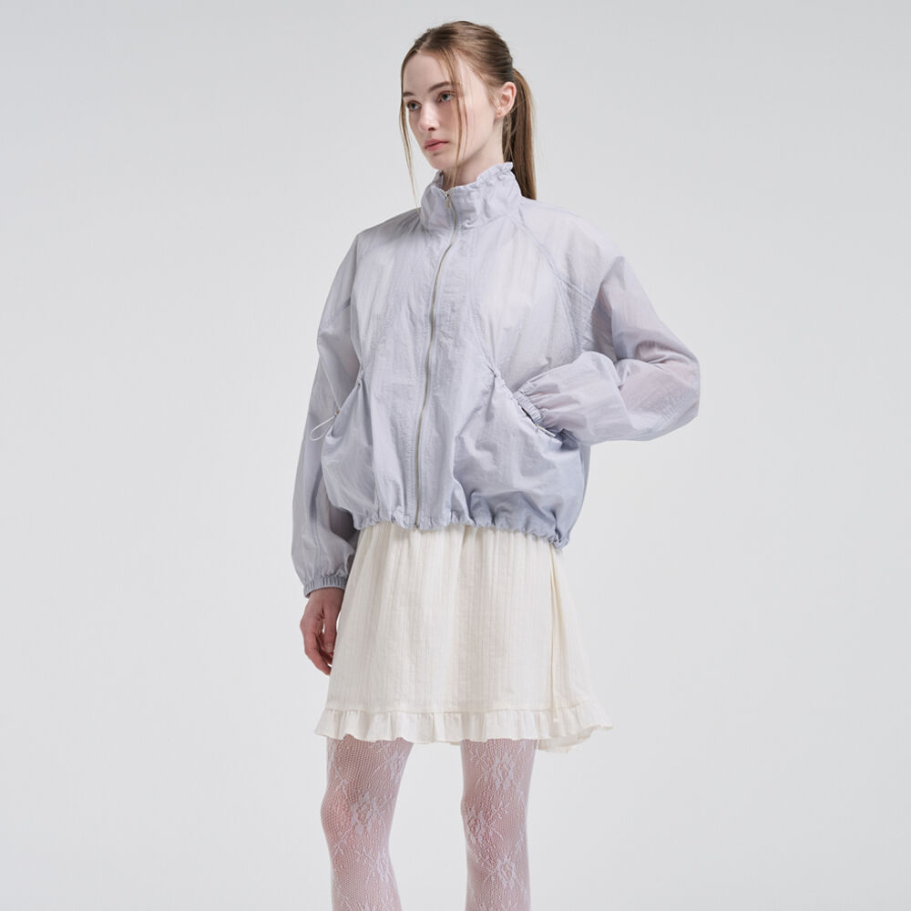 ジャケット ETMON Volume Pocket Wind Jumper, Greyish Blue Volume Pocket Wind Jumper, Greyish Blue - 감도 깊은 취향