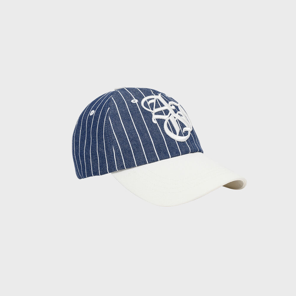 【AJO AJOBYAJO】24SS★ Sporty Logo Stripe Denim Cap MUSINSA | AJOBYAJO Sporty Logo Stripe Denim Cap [WHITE]