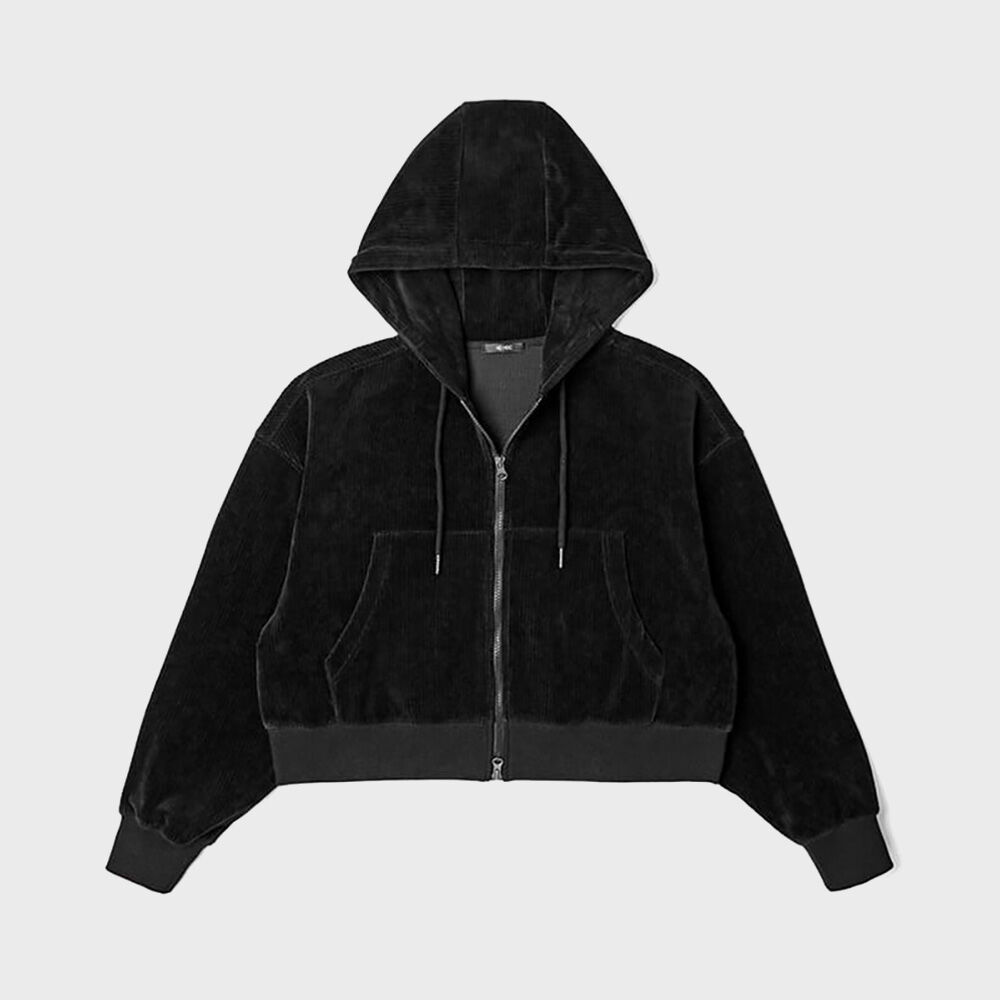 パーカー・フーディ WOOALONG Velour corduroy hood zip-up 4FT1547 Velour corduroy hood zip-up - BLUE - 감도 깊은 취향 셀렉트샵