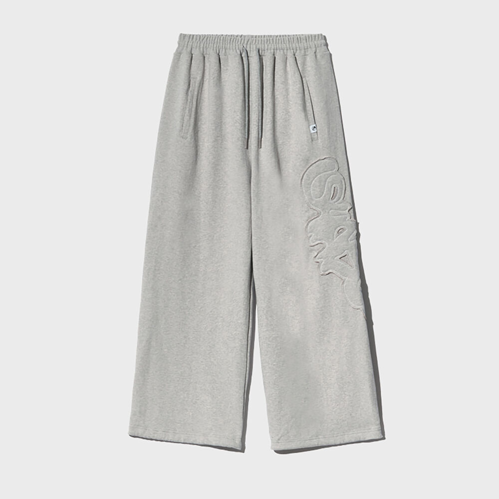 DEINET ♥ D LOGO WASHED SWEAT PANTS /追跡付 D LOGO WASHED SWEAT PANTS IN BLUE - 감도 깊은 취향 셀렉트샵 29CM