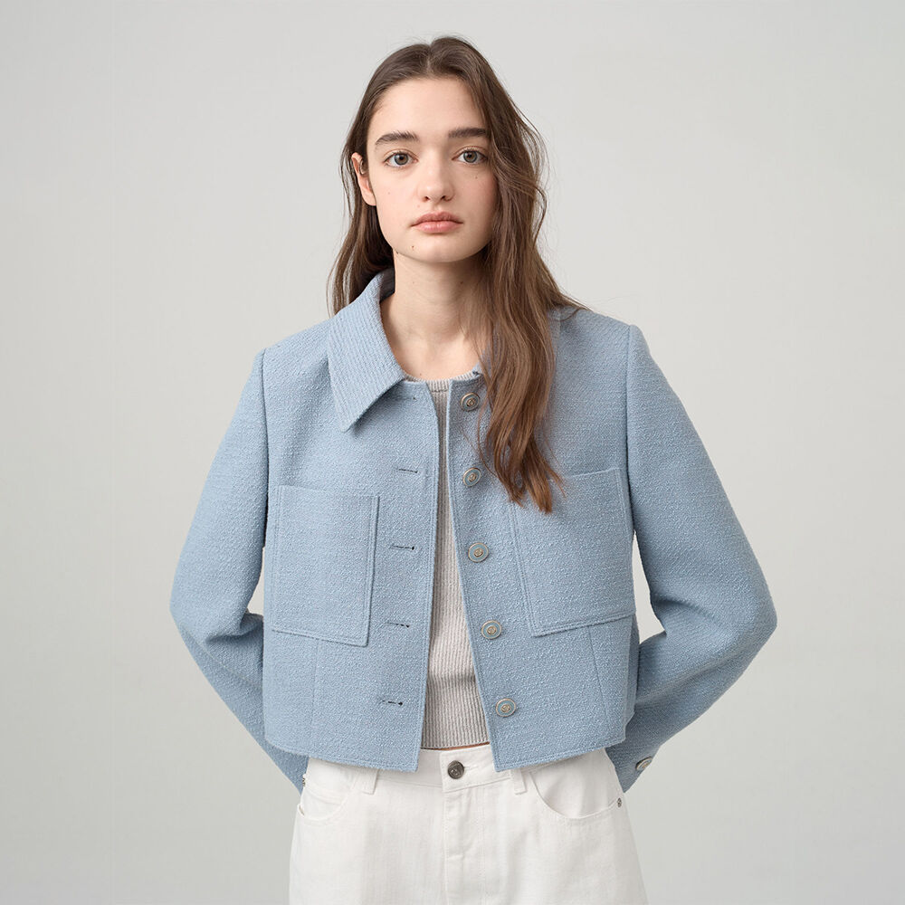 ★on&on★ Detachable Collar Tweed Cropped Jacket NEW4XJ209_2 Detachable Collar Tweed Cropped Jacket NEW4XJ209_21 - 감도