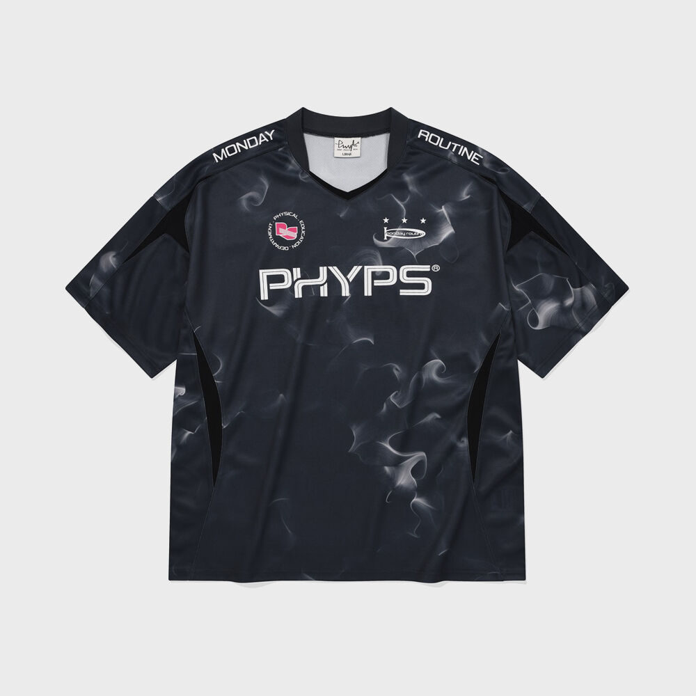 ★関税込★YESEYESEE★Y.E.S Flame Football Jersey★ YESEYESEE Y.E.S Flame Football Jersey