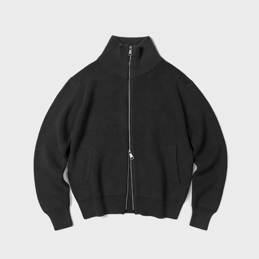 アウターその他 YESEYESEE YES Stripe Zipup Knit Cardigan Black Y.E.S Stripe Zip-up Knit Cardigan Black - 감도 깊은 취향