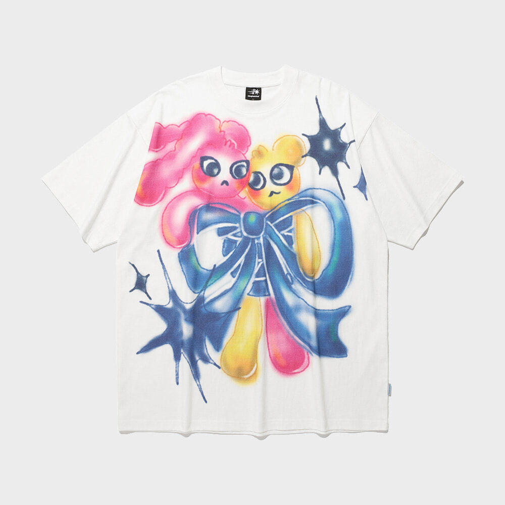 SPRAY PRINT TEE_WHITE(NG2EMUT508A) - 감도 깊은 취향 셀렉트샵