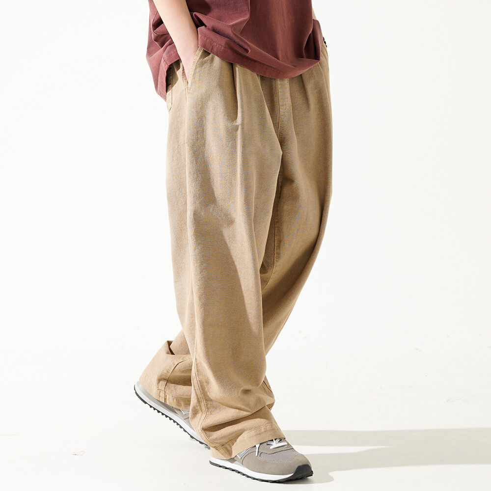 TR 3 Tuck Balloon Pants - Stripe Navy - 감도 깊은 취향