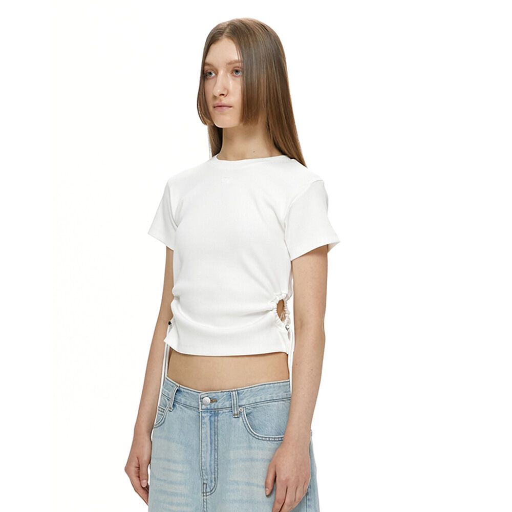 CUT OUT STRING TOP / WHITE - 감도 깊은 취향 셀렉트샵 29CM