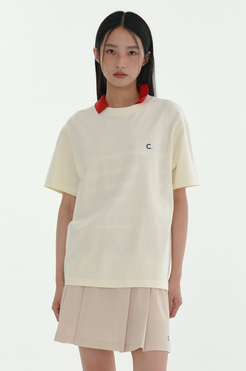 [Clove]★24SS★韓国大人気 ★Swim Graphic T-Shirt 24SS Clove] Swim Graphic T-Shirt (Cream) - 감도 깊은 취향
