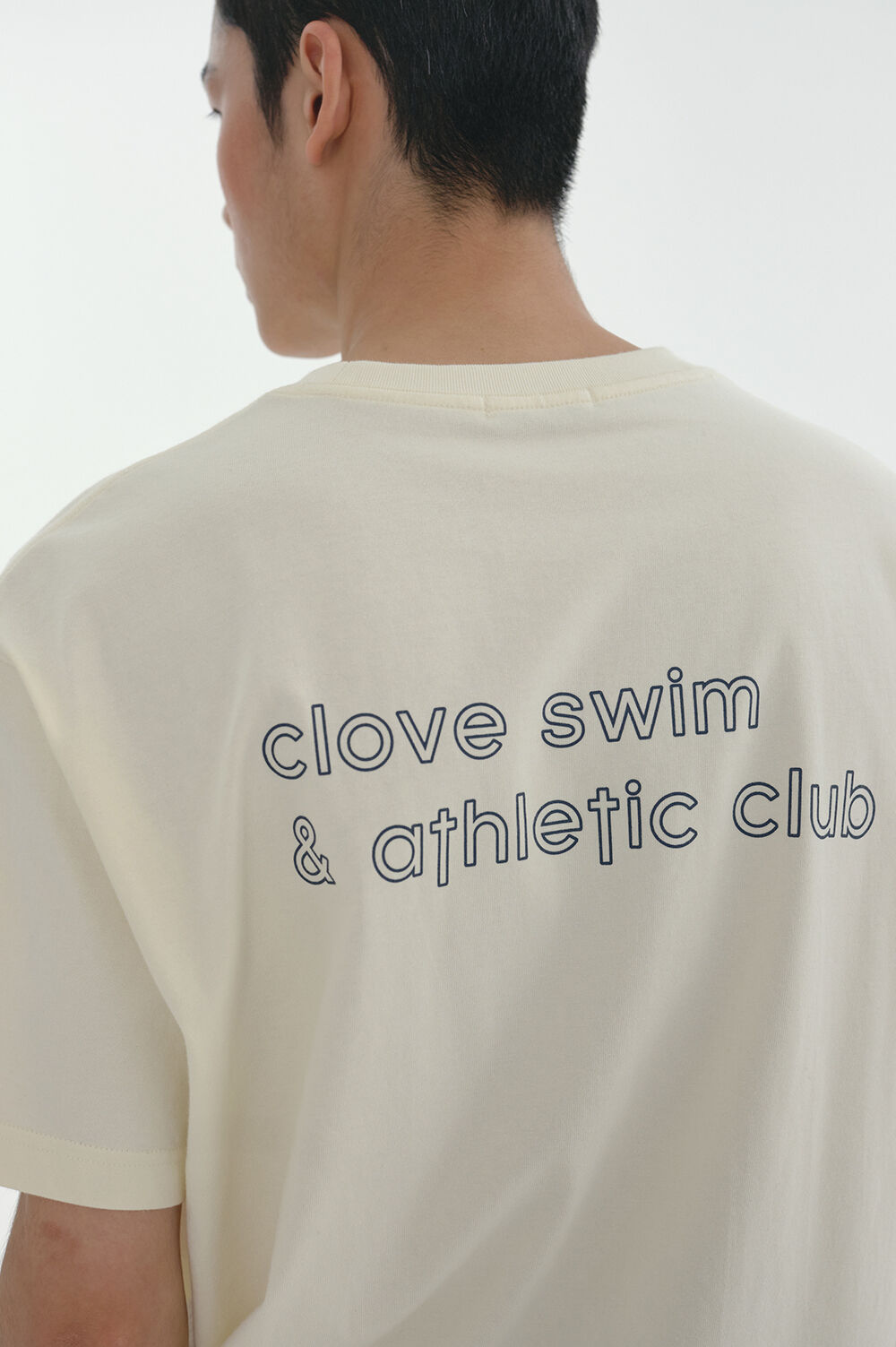 [Clove]★24SS★韓国大人気 ★Swim Graphic T-Shirt 24SS Clove] Swim Graphic T-Shirt (Cream) - 감도 깊은 취향
