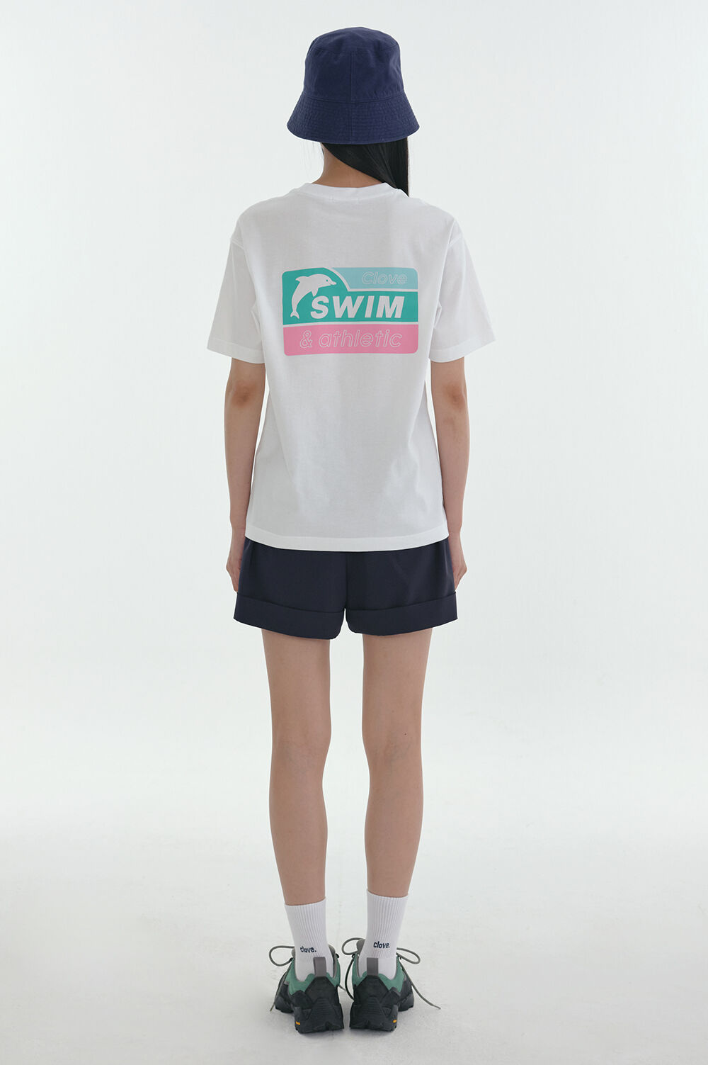 24SS clove] Swim Club T-Shirt (White) - 감도 깊은 취향