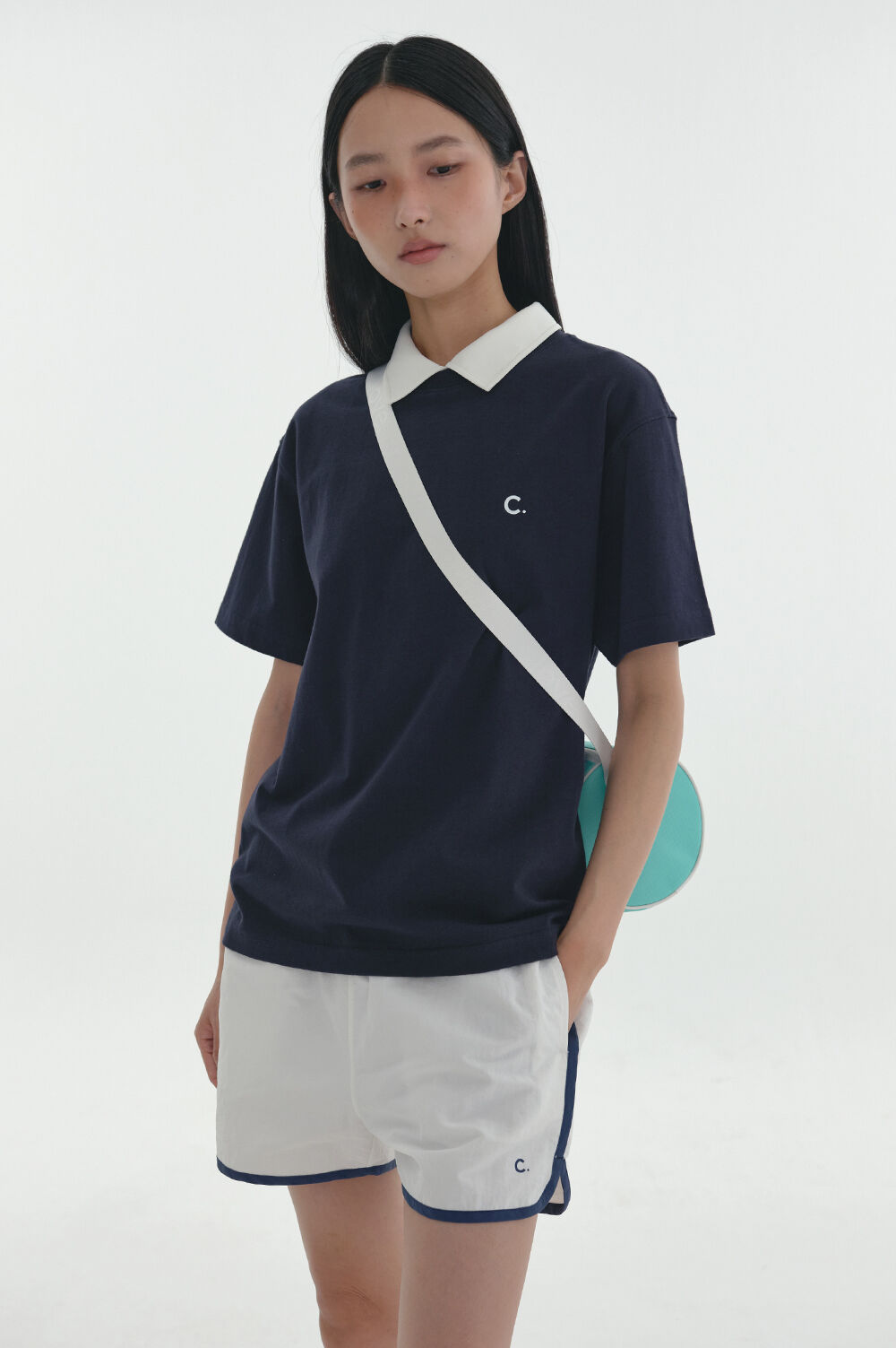 [Clove]★24SS★韓国大人気 ★Swim Graphic T-Shirt MUSINSA公式 | CLOVE [24SS Clove] Swim Graphic T-Shirt (Navy)