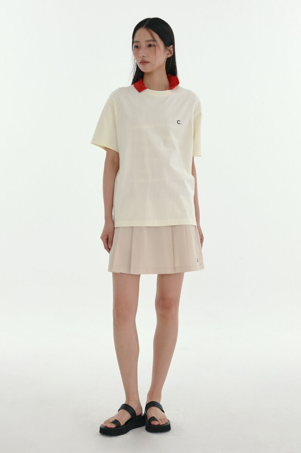 [Clove]★24SS★韓国大人気 ★Swim Graphic T-Shirt 24SS Clove] Swim Graphic T-Shirt (Cream) - 감도 깊은 취향