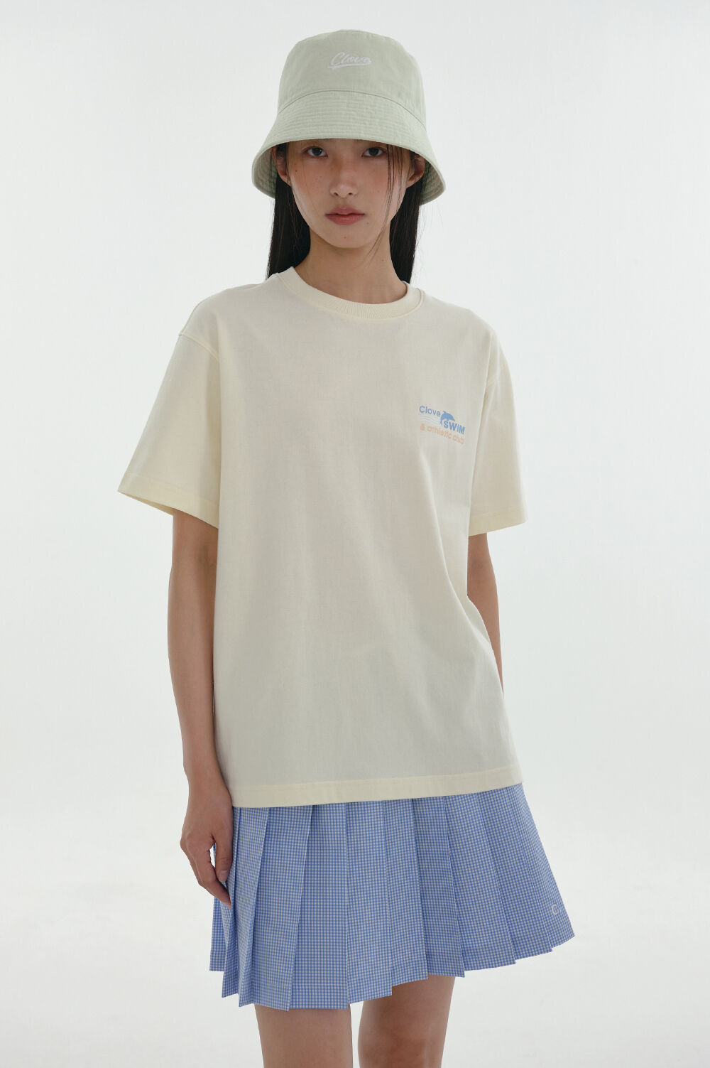 24SS clove] Swim Club T-Shirt (Cream) - 감도 깊은 취향