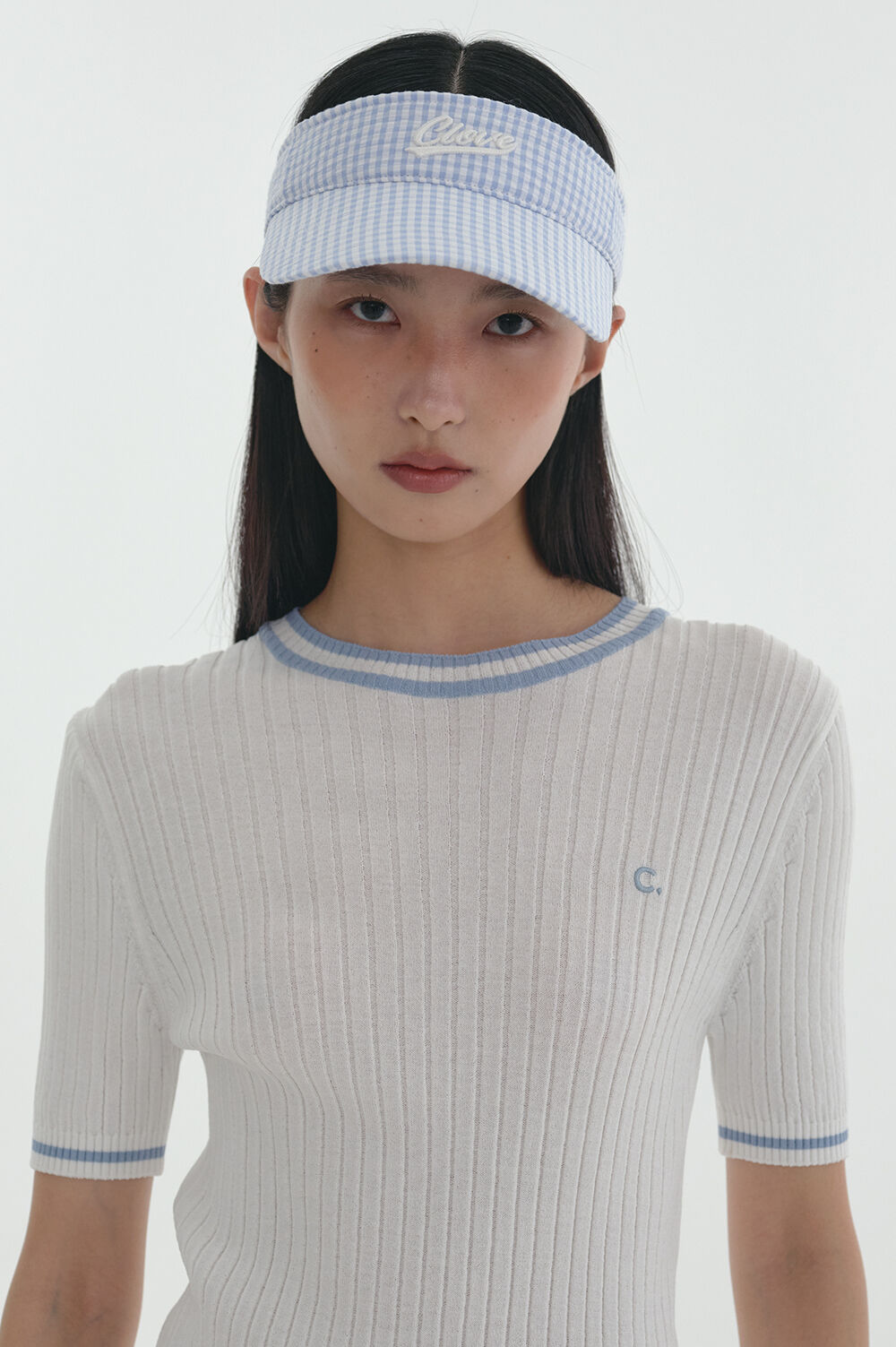 [Clove]★24SS★韓国大人気 ★Seersucker Sun Visor 24SS Clove] Seersucker Sun Visor (2color) - 감도 깊은 취향
