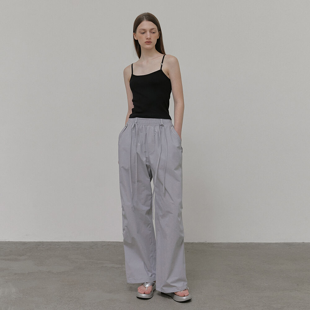【BAON】Panel Pintuck Banding Pants BAON (バオン) - カルゴピンタックバンディングバルーンワイド