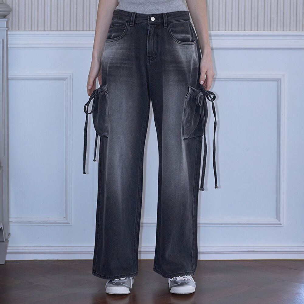Rose Frantz ♥ Ribbon Bermuda Denim Pants/追跡付 Rose Frantz ♥ Ribbon Bermuda Denim Pants/追跡付 (Rose