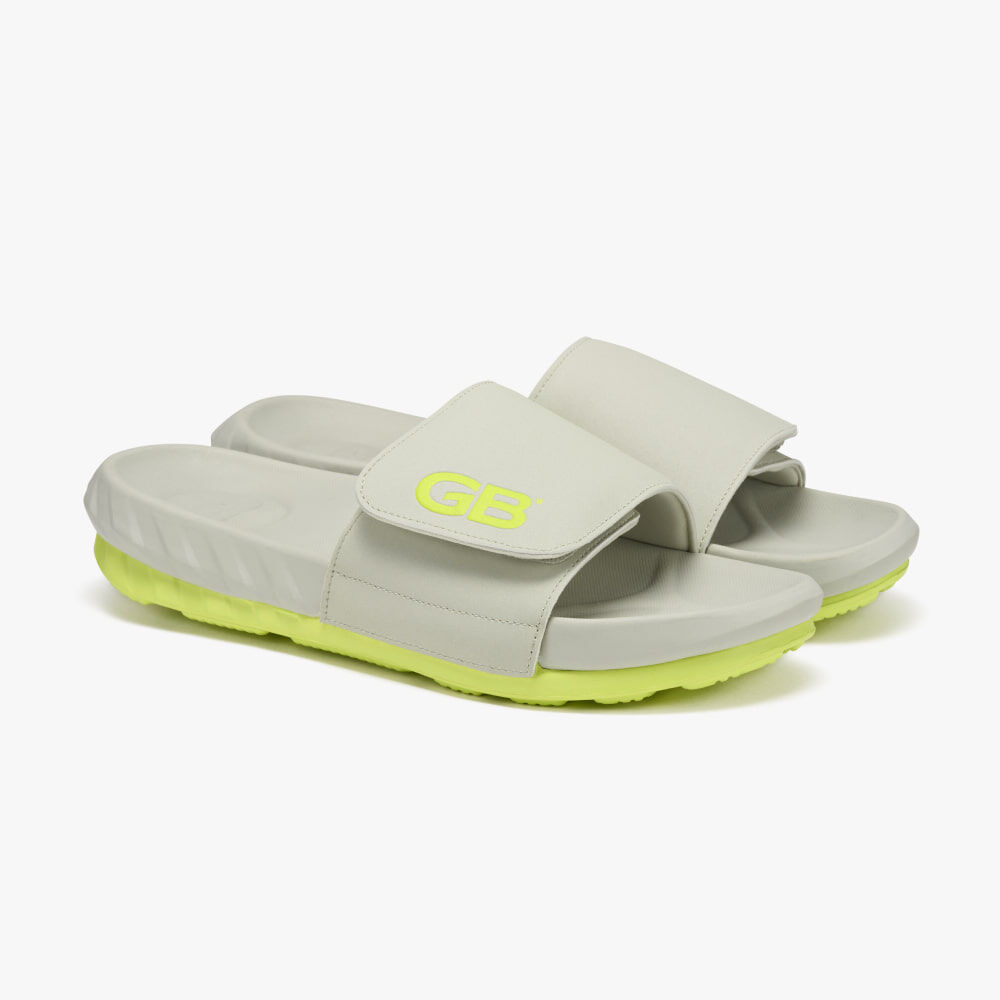 ☆送料無料☆ GOAL STUDIO GB PRO SLIDE-GRAY/LIME ☆ GB PRO SLIDE-GRAY/LIME - 감도 깊은 취향 셀렉트샵 29CM