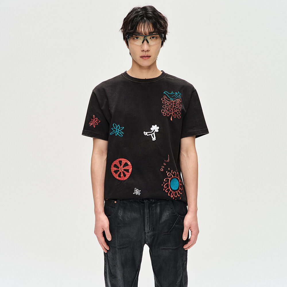 GRAILZ X KOIN SEOUL] BACK TO US T-SHIRTS [BLACK] - 감도 깊은