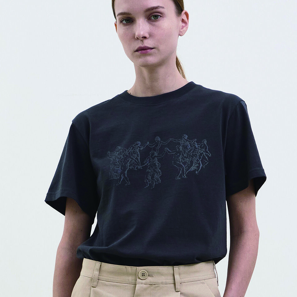 WAVE UNION★韓国 人気 Memento mori T-shirt navy 半袖Tシャツ Memento mori T-shirt navy - 감도 깊은 취향 셀렉트샵 29CM