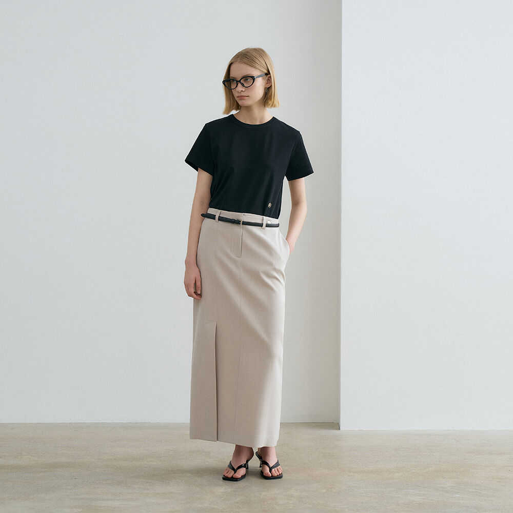 ★E.B.M★ Unbalanced H-line skirt EMO5WSK020 Designer fashion, Seoul-fully created | W Concept