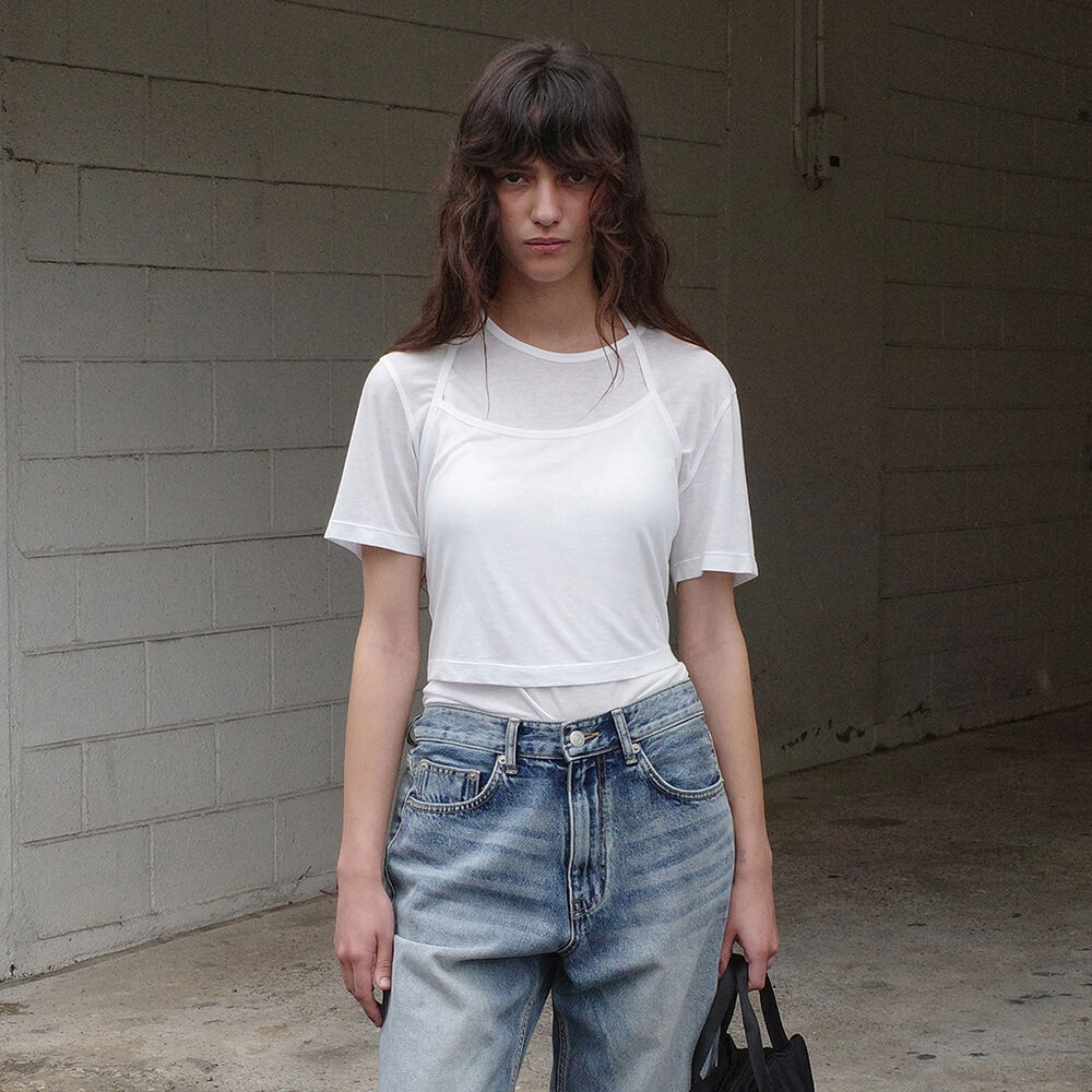 Tシャツ・カットソー ^LOW CLASSIC^ ORGANIC Lc BASIC TSHIRTSAND BEIGE LC242_TS01SI ORGANIC Lc BASIC T-SHIRT_SAND BEIGE_LC242_TS01SI - 감도 깊은