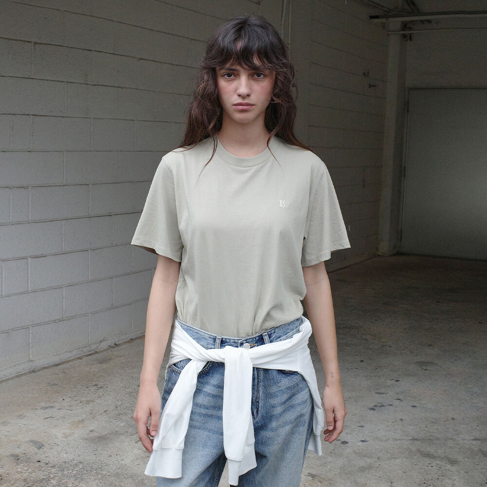 Tシャツ・カットソー ^LOW CLASSIC^ ORGANIC Lc BASIC TSHIRTSAND BEIGE LC242_TS01SI ORGANIC Lc BASIC T-SHIRT_SAND BEIGE_LC242_TS01SI - 감도 깊은