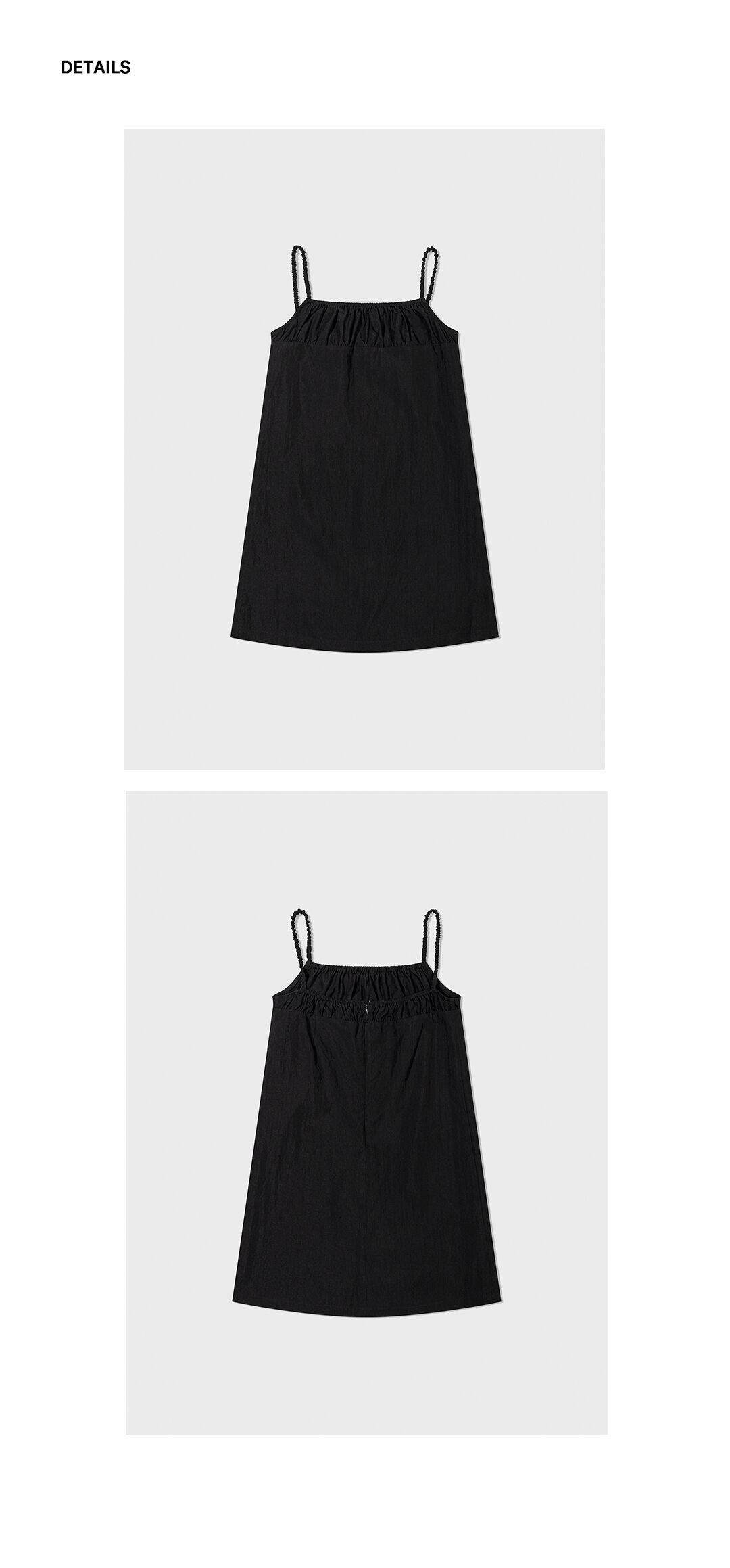 ■LOW CLASSIC■ SHRRING STRING DRESSBLACK LC242_DR01BK Kelly Stretch Cotton Twill Shirtdress - Black – Universal