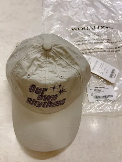 ★2024SS新作★WOOALONG★Slogan nylon cap Wooalong Slogan nylon cap_3 Colors - 감도 깊은 취향 셀렉트샵