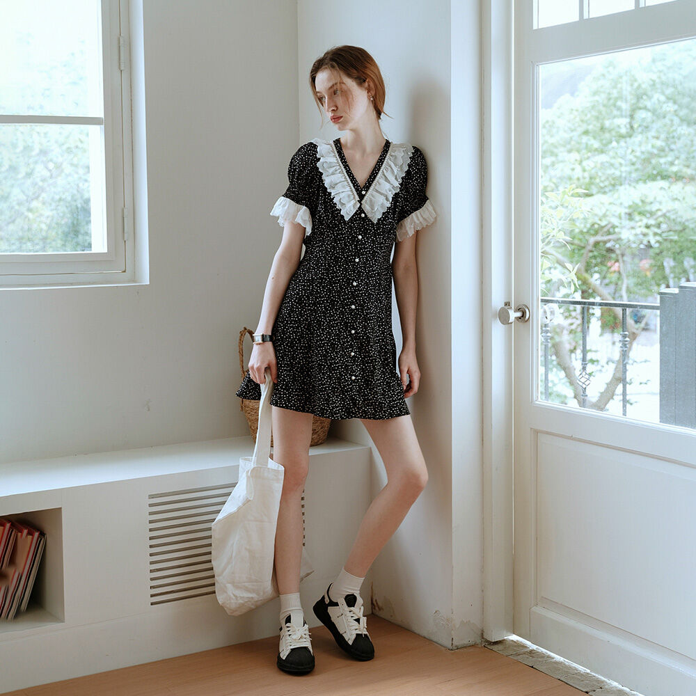 ■The tis■ SAILOR CREAM DRESS_TT4S610BK SAILOR CREAM DRESS_TT4S610BK - 더티스