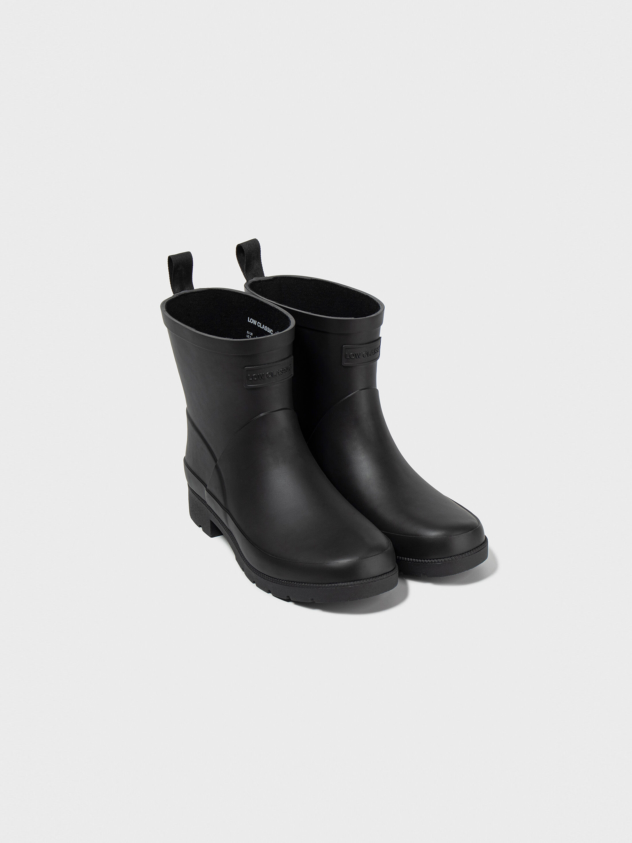 【LOW CLASSIC】Lc CHAIN RAIN BOOTS Black LOW CLASSIC