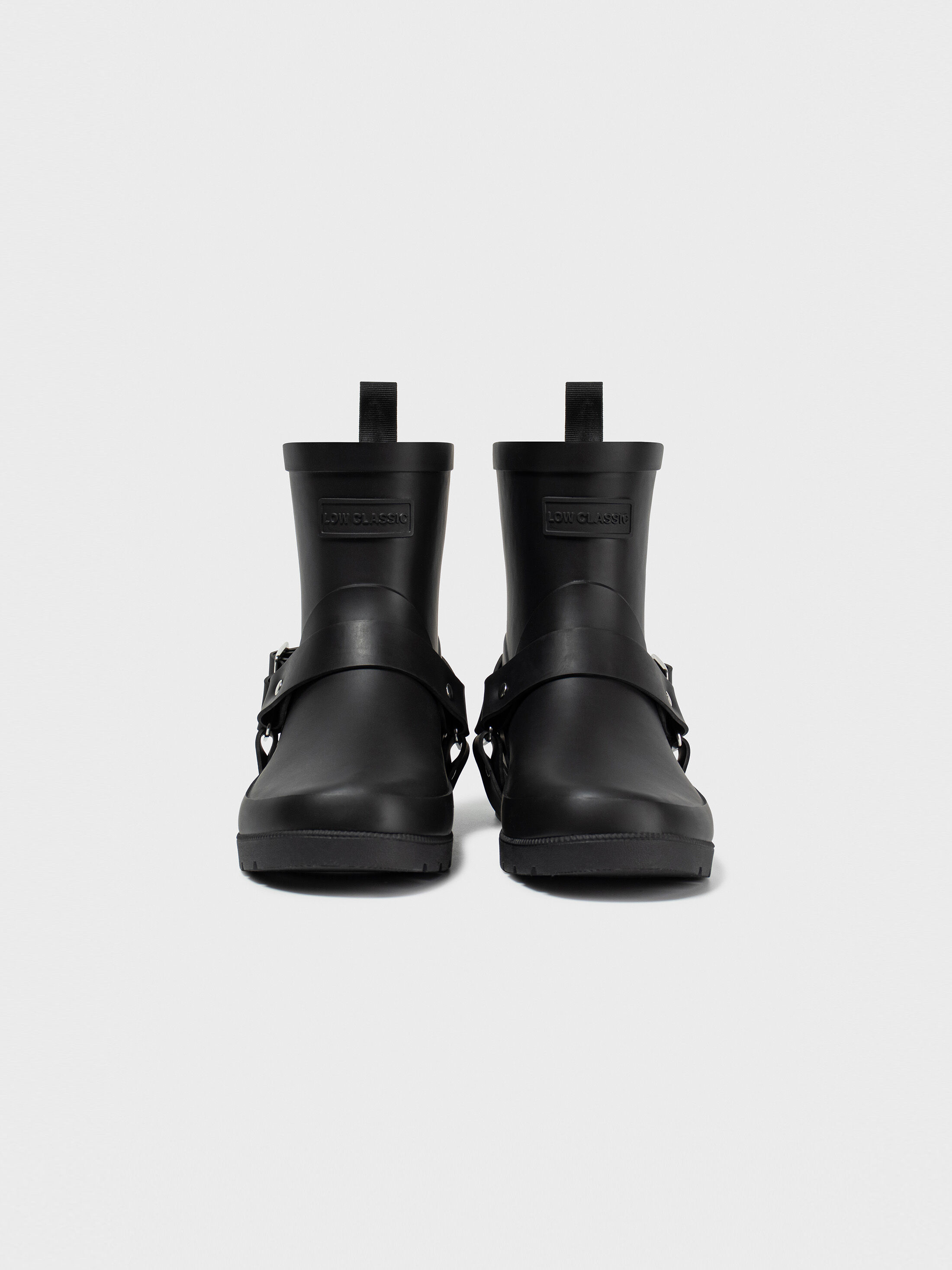 【LOW CLASSIC】Lc CHAIN RAIN BOOTS Black LOW CLASSIC