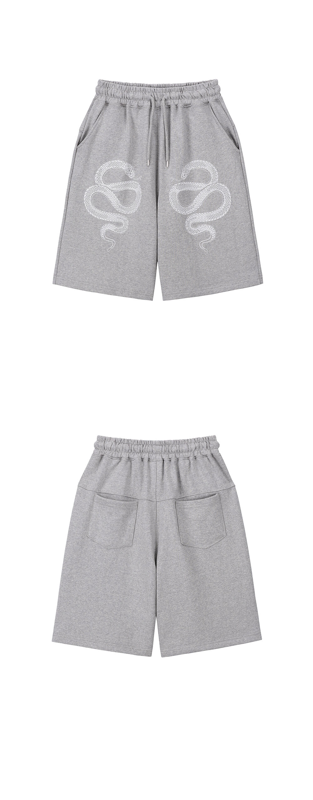 Snake Bermuda Sweat Pants - GREY - 감도 깊은 취향 셀렉트샵 29CM