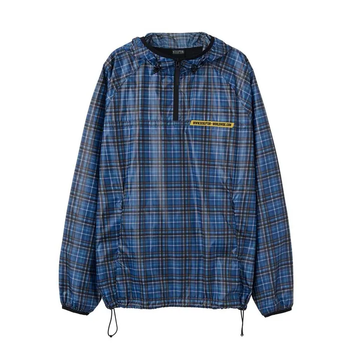 Glossy Patterned Anorak Pullover Blue - 감도 깊은 취향 셀렉트샵 29CM