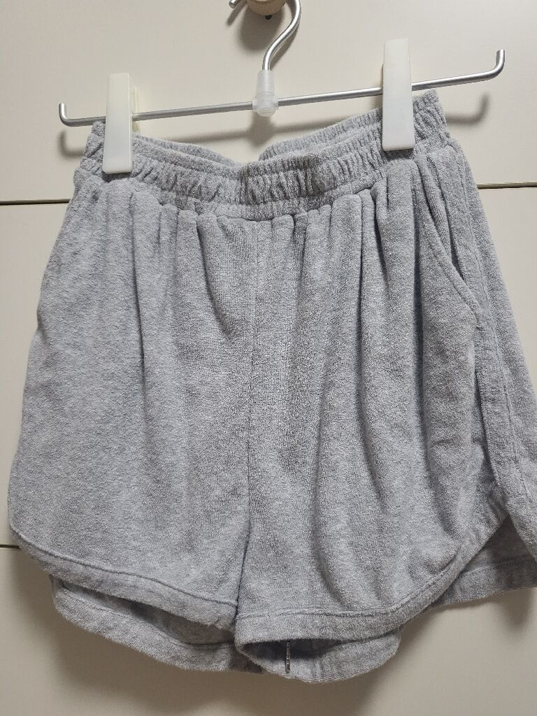 ショートパンツ RONRON TERRY BANDING SHORTS WHITE MELANGE ショートパンツ RONRON TERRY BANDING SHORTS WHITE MELANGE