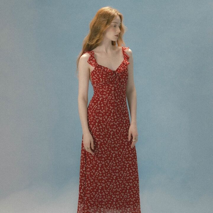 Butterfly Night Rose Dress (Charcoal) - 감도 깊은 취향