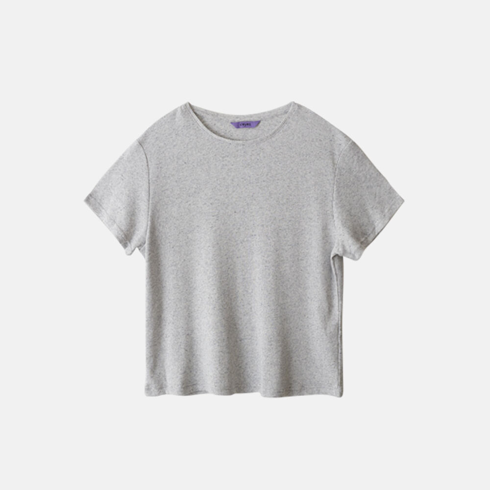 ★GLOWNY★ LUSH SWIRL MODAL TEE WHITE MELANGE GY25LWTS003WM MUSINSA | GLOWNY LUSH SWIRL MODAL TEE (WHITE MELANGE)