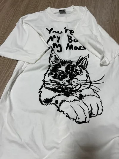 Tシャツ・カットソー [NICEGHOSTCLUB]MY CAT BIG BIG TEE_WHITE(NG2EMUT537A) my cat big big tee[white] - niceghostclub
