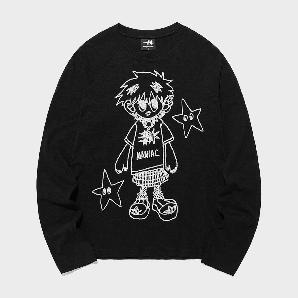 UNICORN CIRCLE SLIM L/S TEE_WHITE(NG2FSUT552A) - 감도 깊은