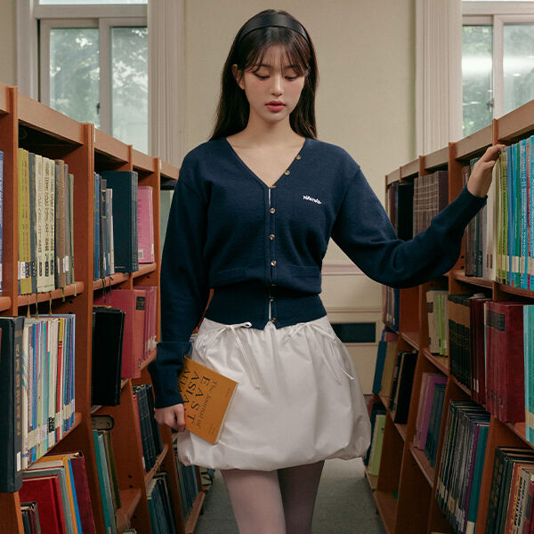 RIBBON BALLOON SKIRT WHITE - 감도 깊은 취향 셀렉트샵 29CM