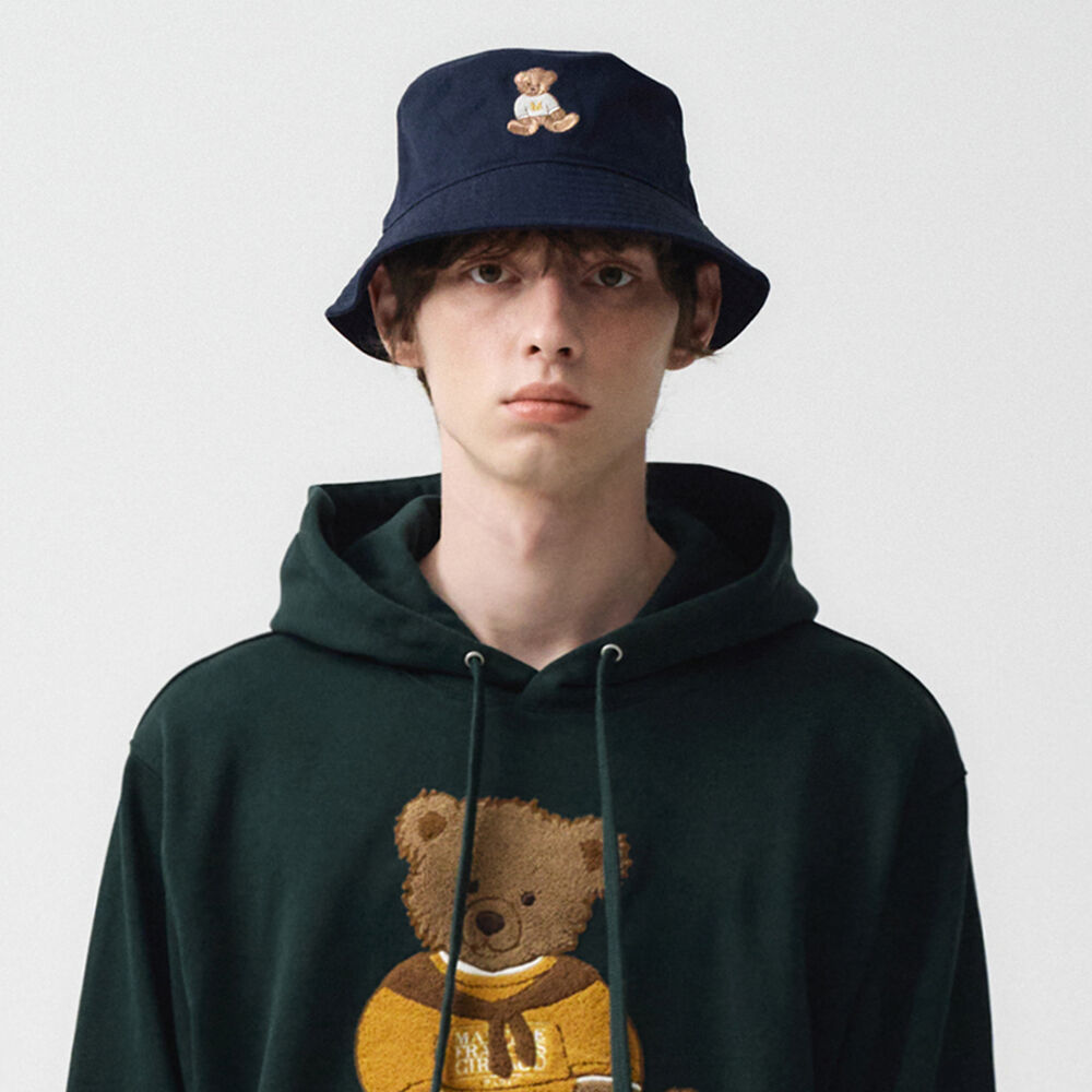 [MARITHE]★24FW★韓国人気★DOODLE BEAR BUCKET HAT DOODLE BEAR BUCKET HAT navy - 감도 깊은 취향 셀렉트샵 29CM