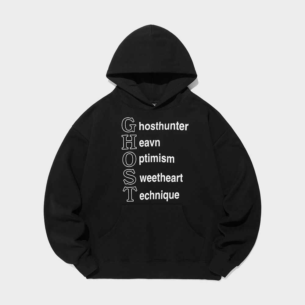 LINE POEM HOODIE_BLACK(NG2EFUM421A) - 감도 깊은 취향 셀렉트