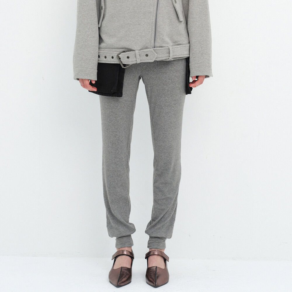 ★NOFFICIALNOFFICE★RIBBON SHIRRING MIDI LEGGINGS BK★正規品 RIBBON SHIRRING MIDI LEGGINGS BLACK - 감도 깊은 취향 셀렉트