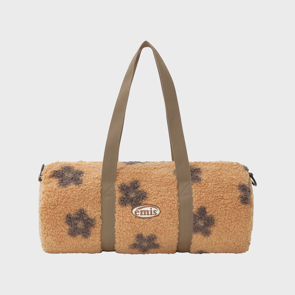 FLOWER BOUCLE CROSSED BODY BAG-CREAM - 감도 깊은 취향 셀렉트