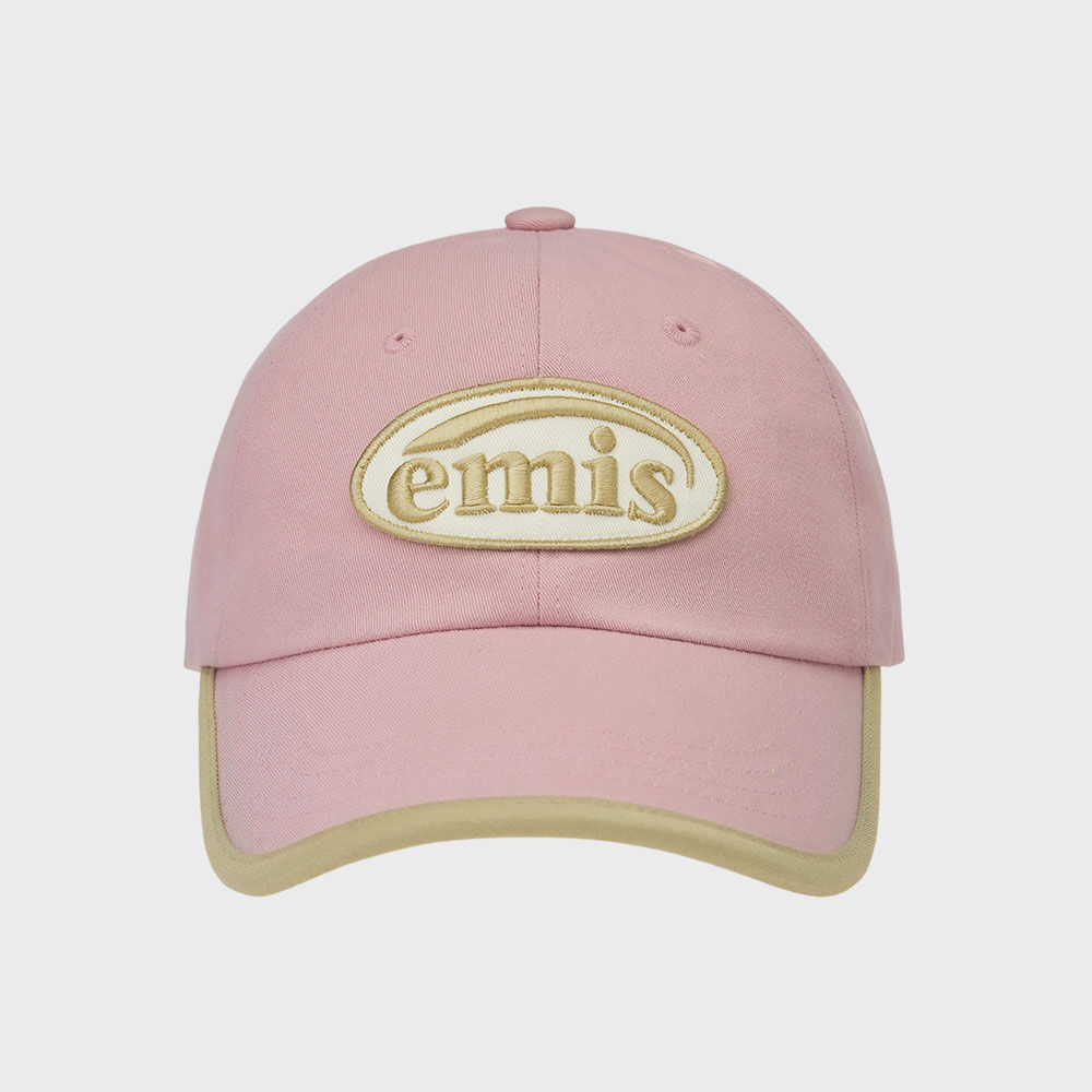 ★EMIS★ FOOT PRINT WAPPEN BALL CAPPINK m1037_1332363 EMIS] FOOT PRINT WAPPEN BALL CAP-PINK