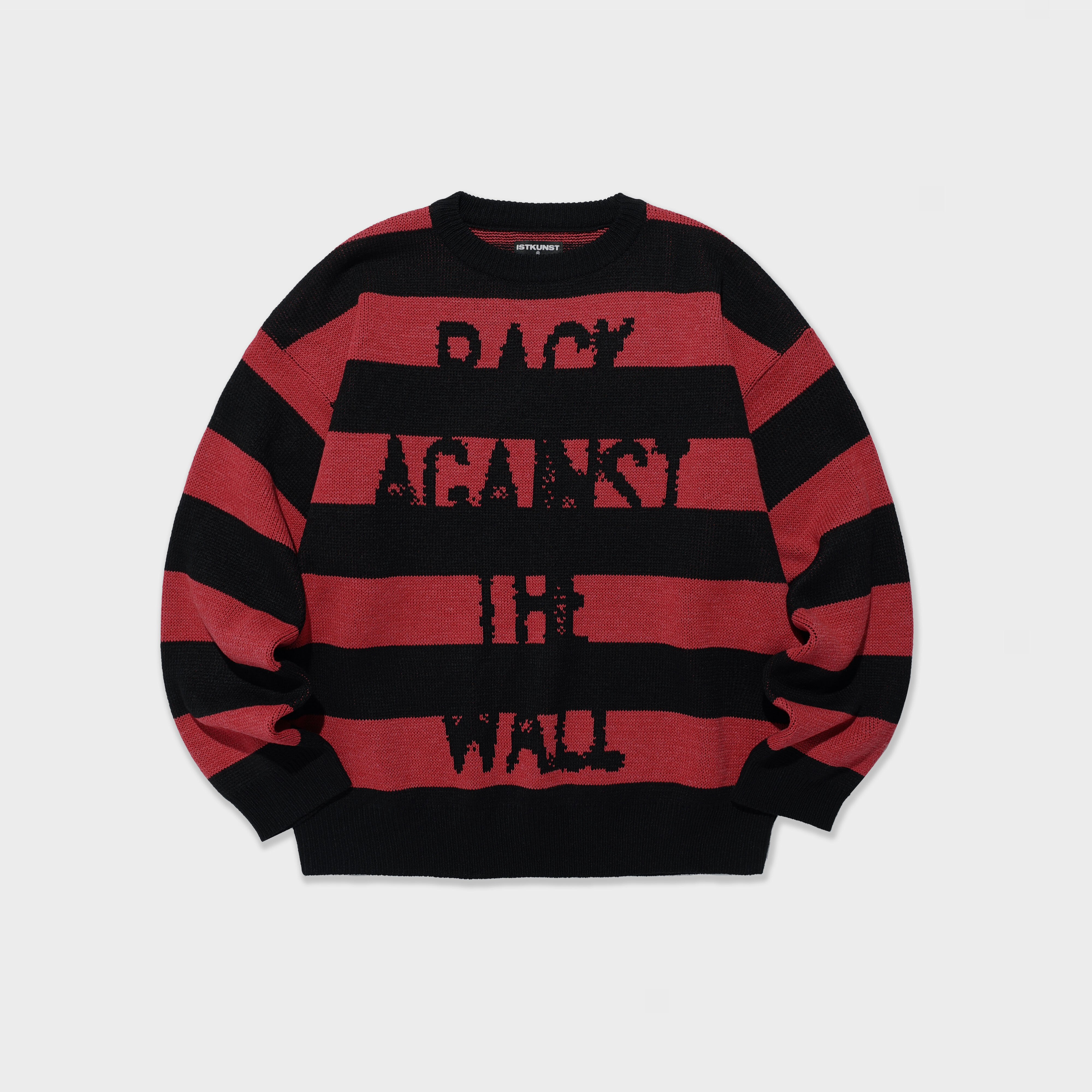 Tシャツ・カットソー [NICEGHOSTCLUB]YUCK FOU NET KNIT TEE_RED (NG2ESUK604A) 나이스고스트클럽(NICEGHOSTCLUB) YUCK FOU NET KNIT TEE_RED
