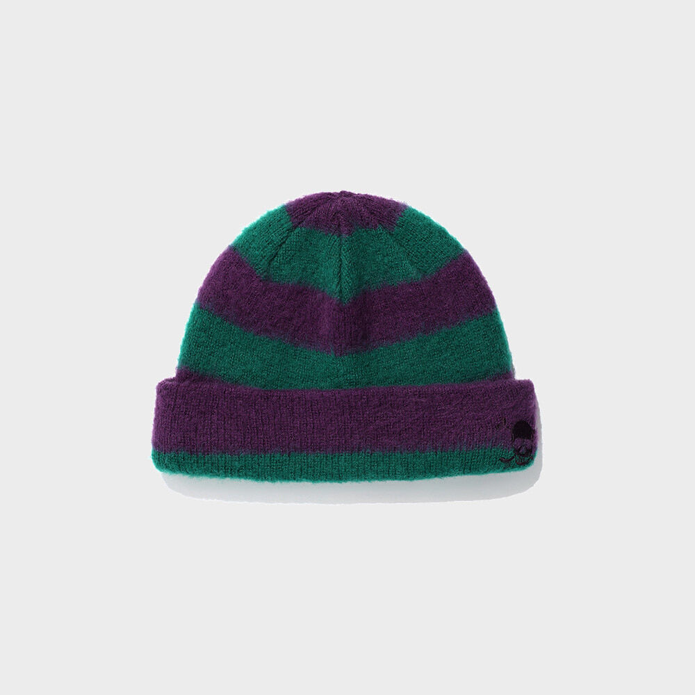 帽子・その他 87MM Mmlg MM STRIPE KNIT HAT GREEN MMLGBD2ABN018GN CLUBHOUSE STRIPE CASUAL | M(07) WHITE/MASTERS GREEN (06