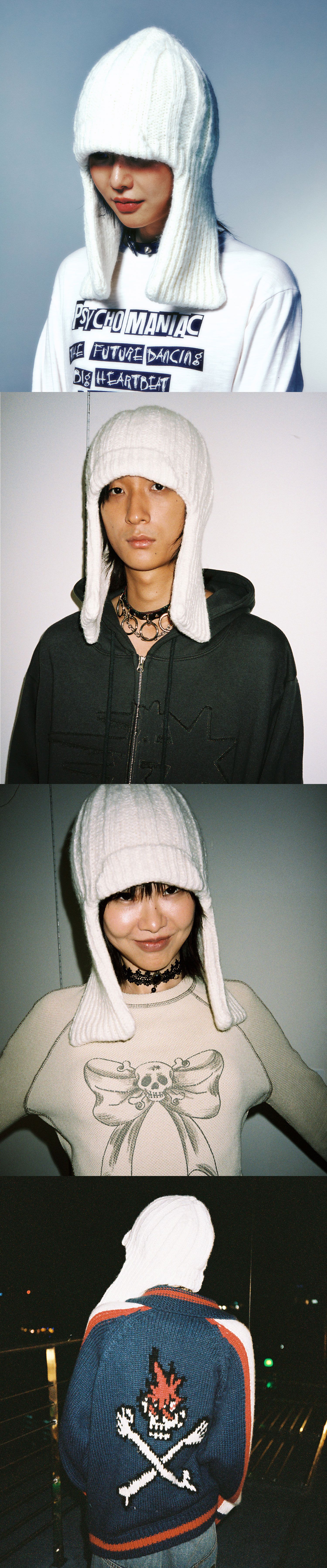 BIG EARCAP BEANIE_IVORY(NG2EFUAB24A) - 감도 깊은 취향 셀렉트